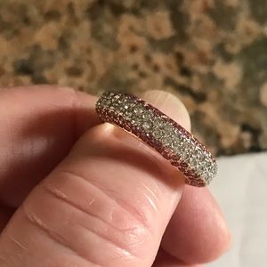 Levian pink sapphire and Diamond ring size 7.25.